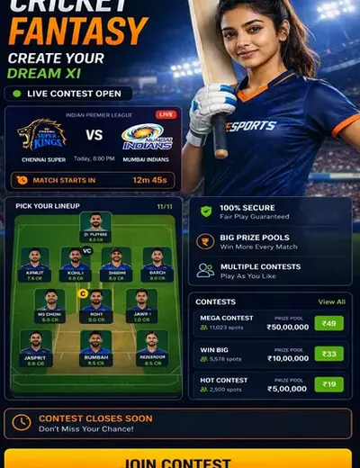 Khelx (khelx apk) fantasy cricket & matchday visual 3